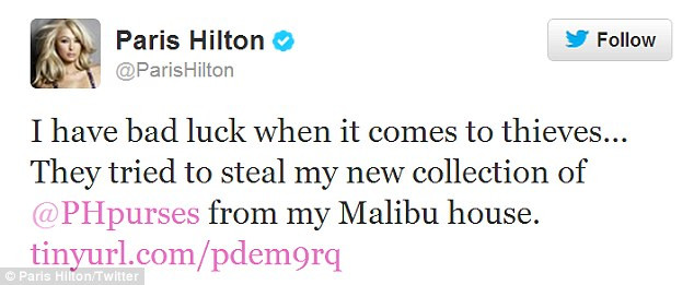 Paris chia sẻ trên trang cá nhân về việc bị trộm lấy đồ. Paris chia sẻ trên trang cá nhân về việc bị trộm lấy đồ