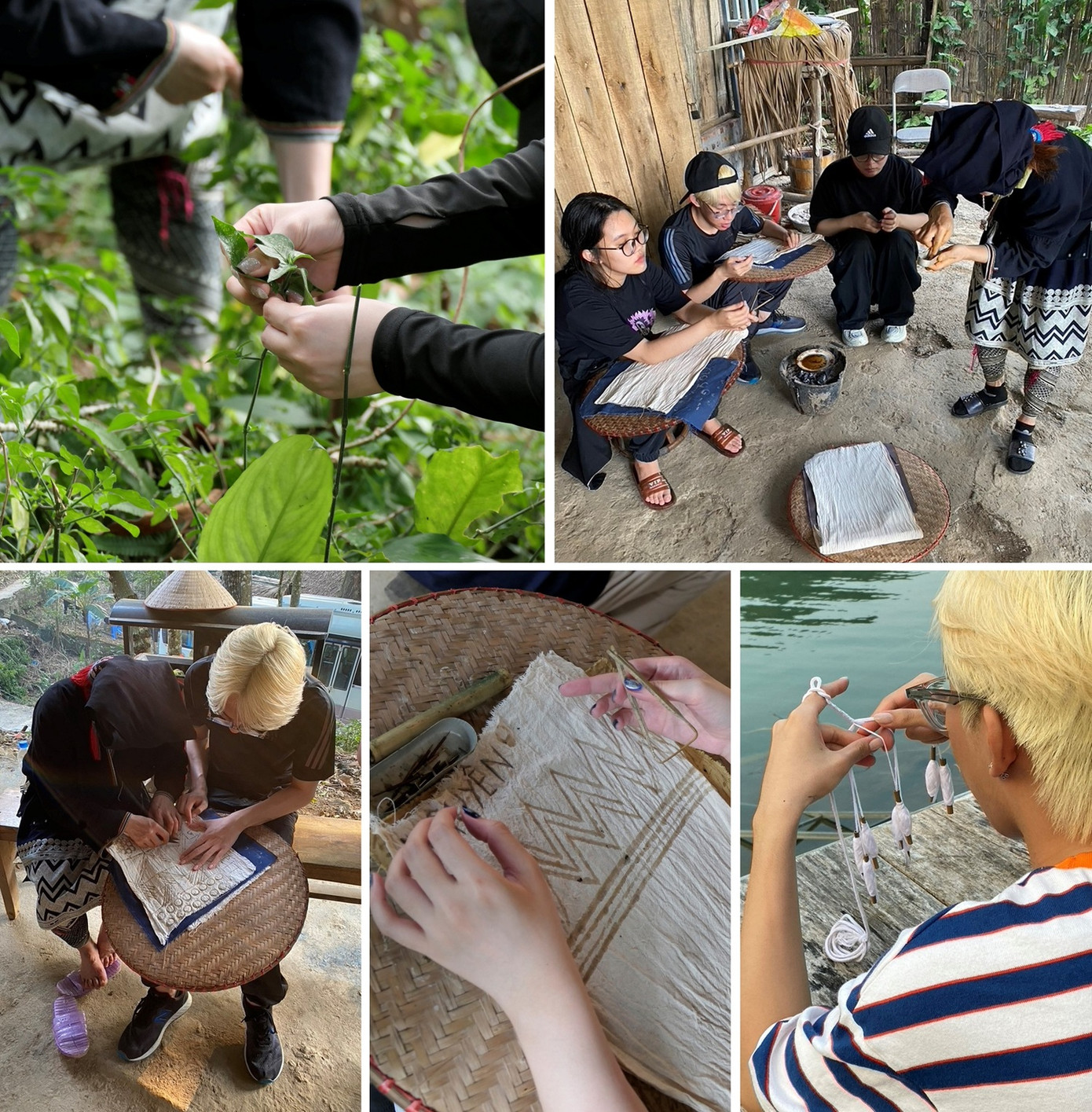 Môn học gồm các buổi hướng dẫn thực hành của nghệ nhân dân tộc thiểu số về các chất liệu tự nhiên và kỹ thuật dệt may truyền thống. (Hình: Bùi Hoàng Tiến Dũng, Titi Rylander) Môn học gồm các buổi hướng dẫn thực hành của nghệ nhân dân tộc thiểu số về các chất liệu tự nhiên và kỹ thuật dệt may truyền thống. (Hình: Bùi Hoàng Tiến Dũng, Titi Rylander)