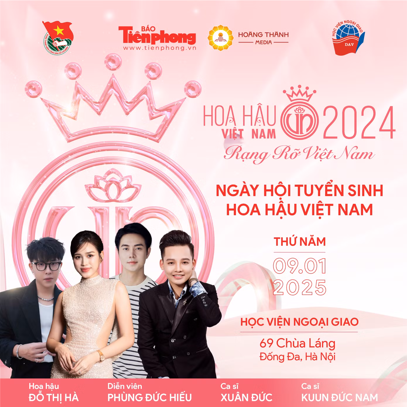 Những chương trình tiếp theo sẽ được tổ chức tại Đại học Quốc gia Hà Nội (ngày 13 tháng 1 năm 2025) và Đại học Đà Nẵng (ngày 15 tháng 1 năm 2025)...