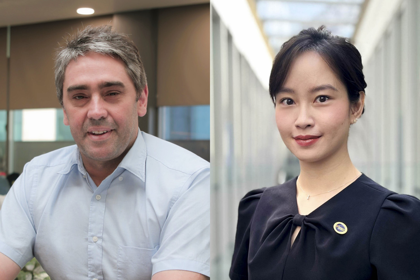 (Từ trái qua phải) Tiến sĩ Gordon Ingram và Thạc sĩ Vũ Bích Phượng (Hình: RMIT) (Từ trái qua phải) Tiến sĩ Gordon Ingram và Thạc sĩ Vũ Bích Phượng (Hình: RMIT)