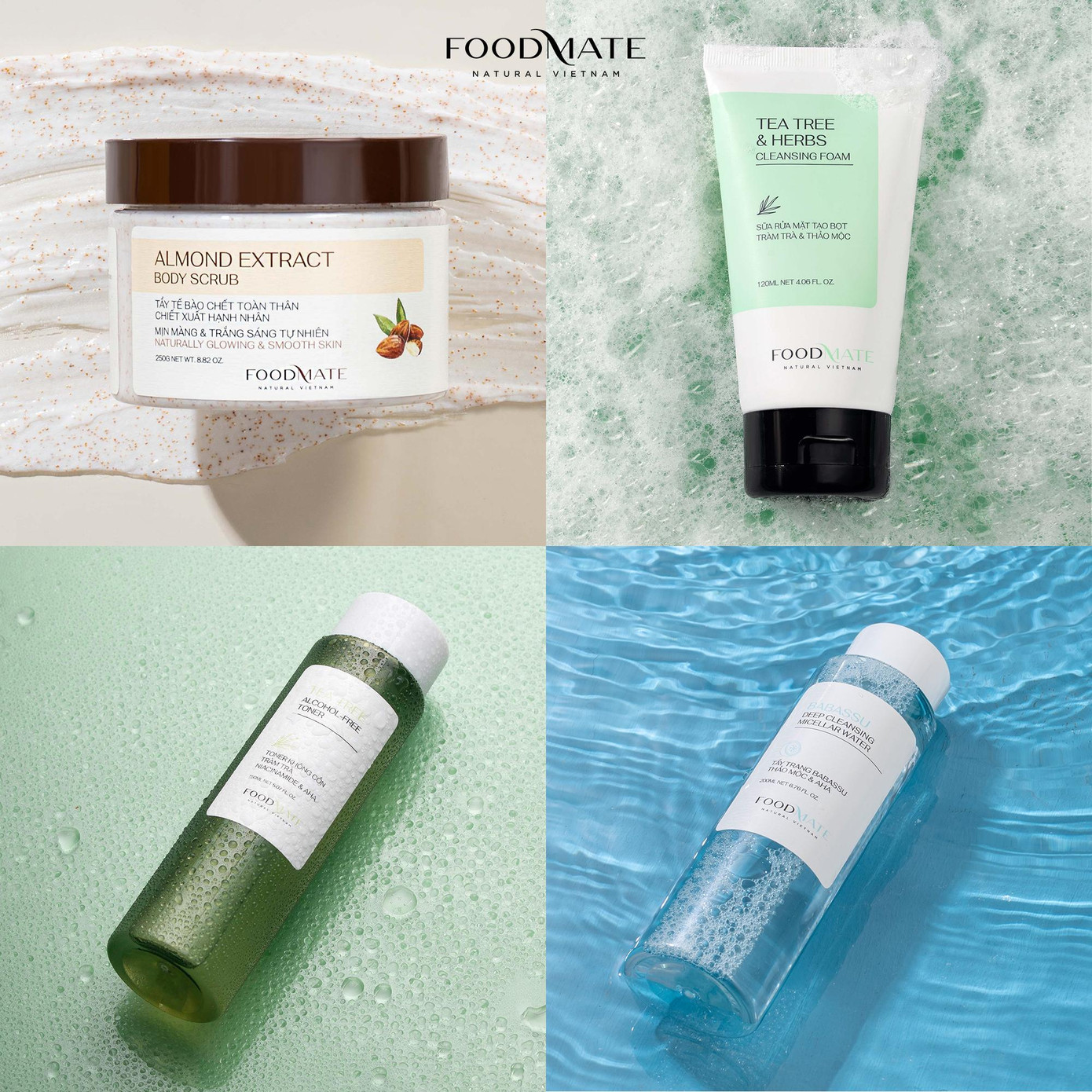 Những sản phẩm dễ dùng, thân thiện &amp; an toàn với làn da từ FOODMATE Việt Nam