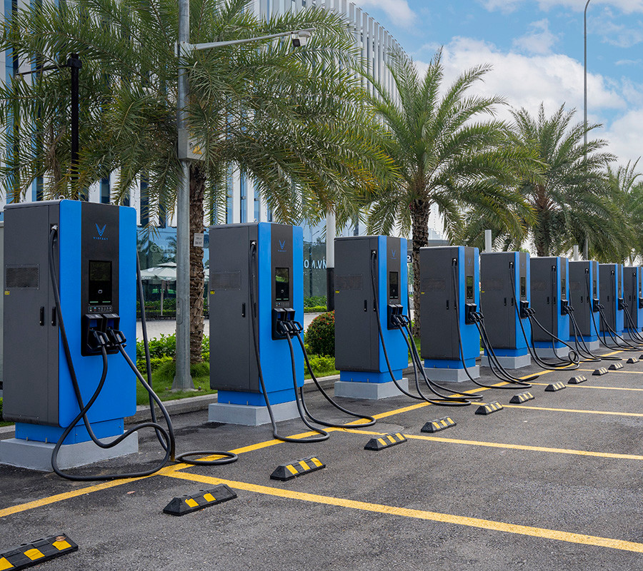 Một trạm sạc của VinFast tại Việt Nam
