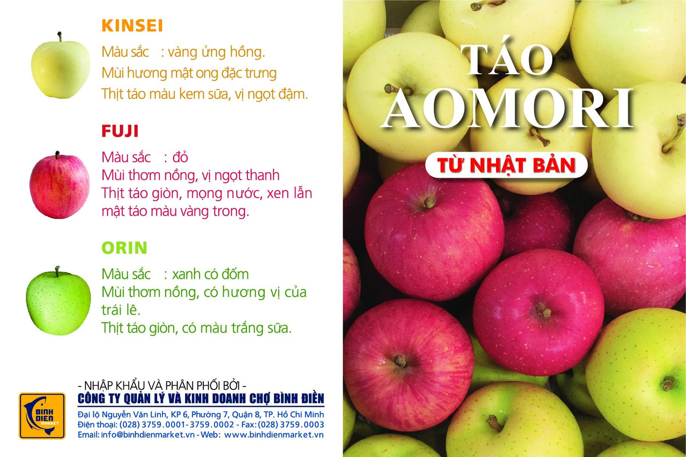 Táo Aomori – quà tặng mang dấu ấn riêng của SATRA – Chợ Bình Điền trong những dịp lễ Tết