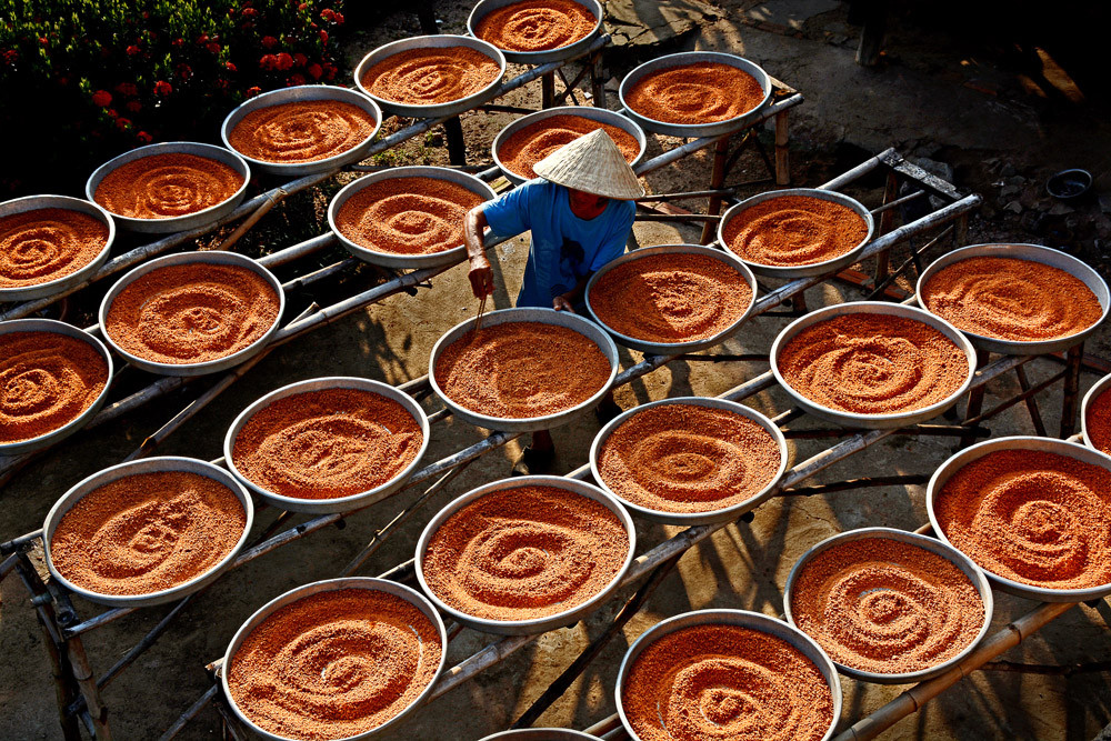 Muối tôm đặc sản Tây Ninh. Ảnh: Lê Văn Đính