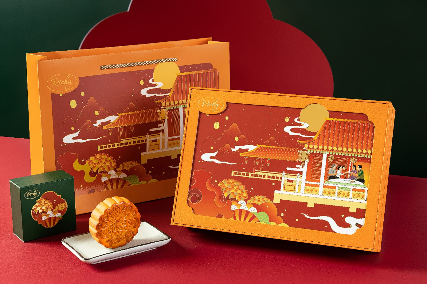 Hộp bánh Thu – Sum Vầy mang đến đa dạng hương vị bánh cho cả gia đình cùng thưởng thức