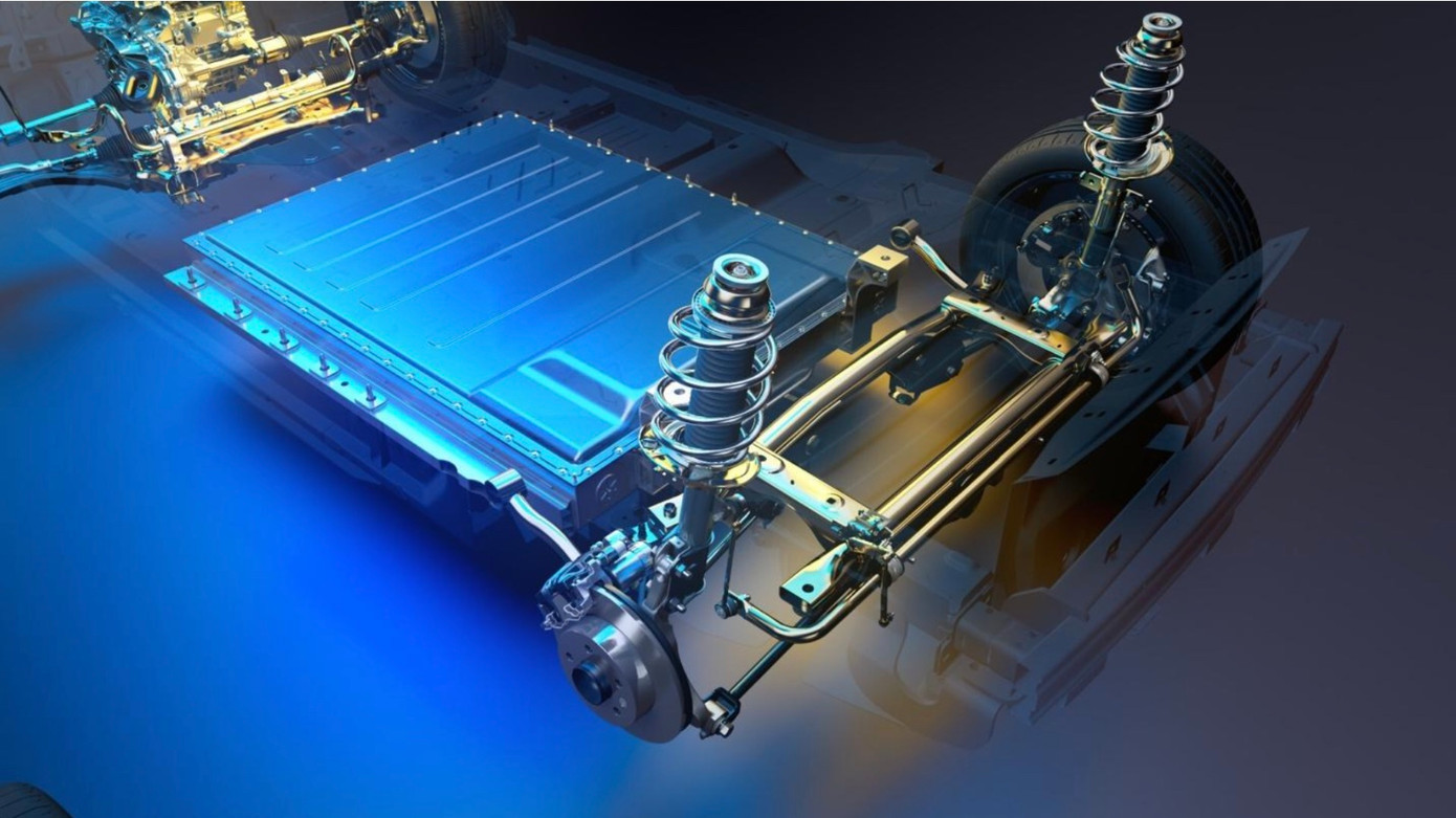 Hệ thống pin trên xe điện (Ảnh: Technode Global)