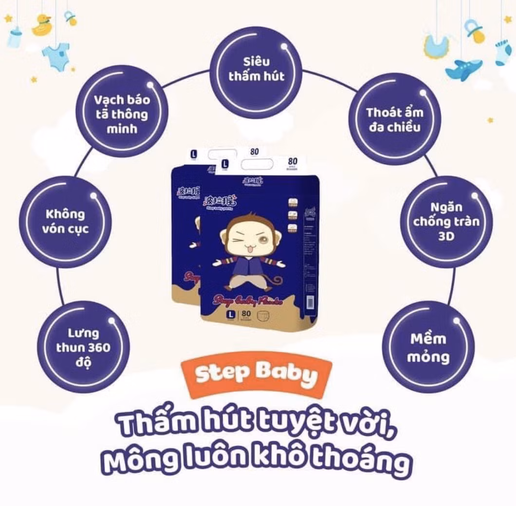 Bỉm Step Baby có công nghệ tiên tiến hợp với xu hướng Bỉm Step Baby có công nghệ tiên tiến hợp với xu hướng