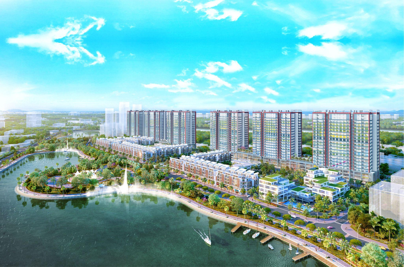 Khai Sơn City tọa lạc tại thế đất được đánh giá cao về phong thủy.
