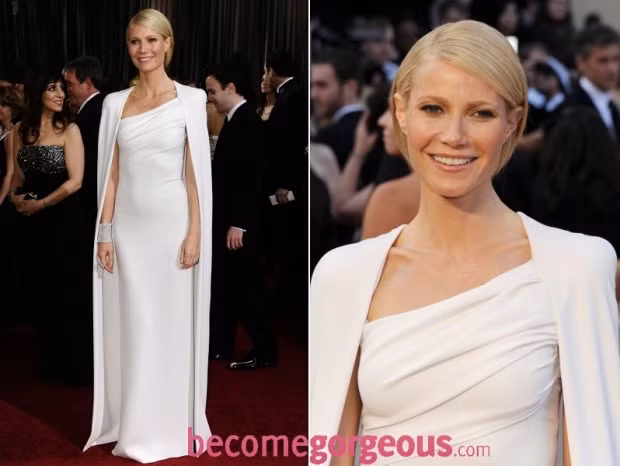 Milla Jovovich tham dự Oscar năm nay với chiếc đầm trắng lộng lẫy, quyến rũ lệch vai của Elie Saab Natalie Portman ấn tượng trong chiếc đầm đỏ chấm bi, mang phong cách cổ điển của Dior Couture. Gwyneth Paltrow đem đến một ấn tượng lạ trong lễ trao giải Oscar năm 2012, bộ đầm và chiếc áo choàng dài tới gót, màu trắng của Tom Ford. Nữ diên viên Sandra Bullock trong thiết kế của Marchesa sự hòa quyện tinh tế của hai màu đen và trắng. Sự tinh tế trên mảng thêu họa tiết tinh sảo là điểm nhấn cho chiếc đầm quyến rũ này. Emma Stone bồng bềnh quyến rũ trong chiếc đầm dài màu hồng đỏ của Giambattista Valli. Vẻ kín đáo Rooney Mara gợi cảm trong chiếc đầm trắng tinh khôi của Couture Givenchy, gợi cảm với đường khoét sâu trước ngực, và chân váy xòe mềm mại. Cameron Diaz duyên dáng trên thảm đỏ lễ trao giải Oscar năm 2012, trong một chiếc đầm Gucci tuyệt đẹp. Penelope Cruz quyến rũ trong chiếc đầm trễ vai của Armani. Nét đẹp sang trọng mang hơi hướng của vẻ cổ điển.