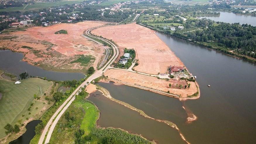 Khu vực hồ Đại Lải. Ảnh: Mạnh Thắng