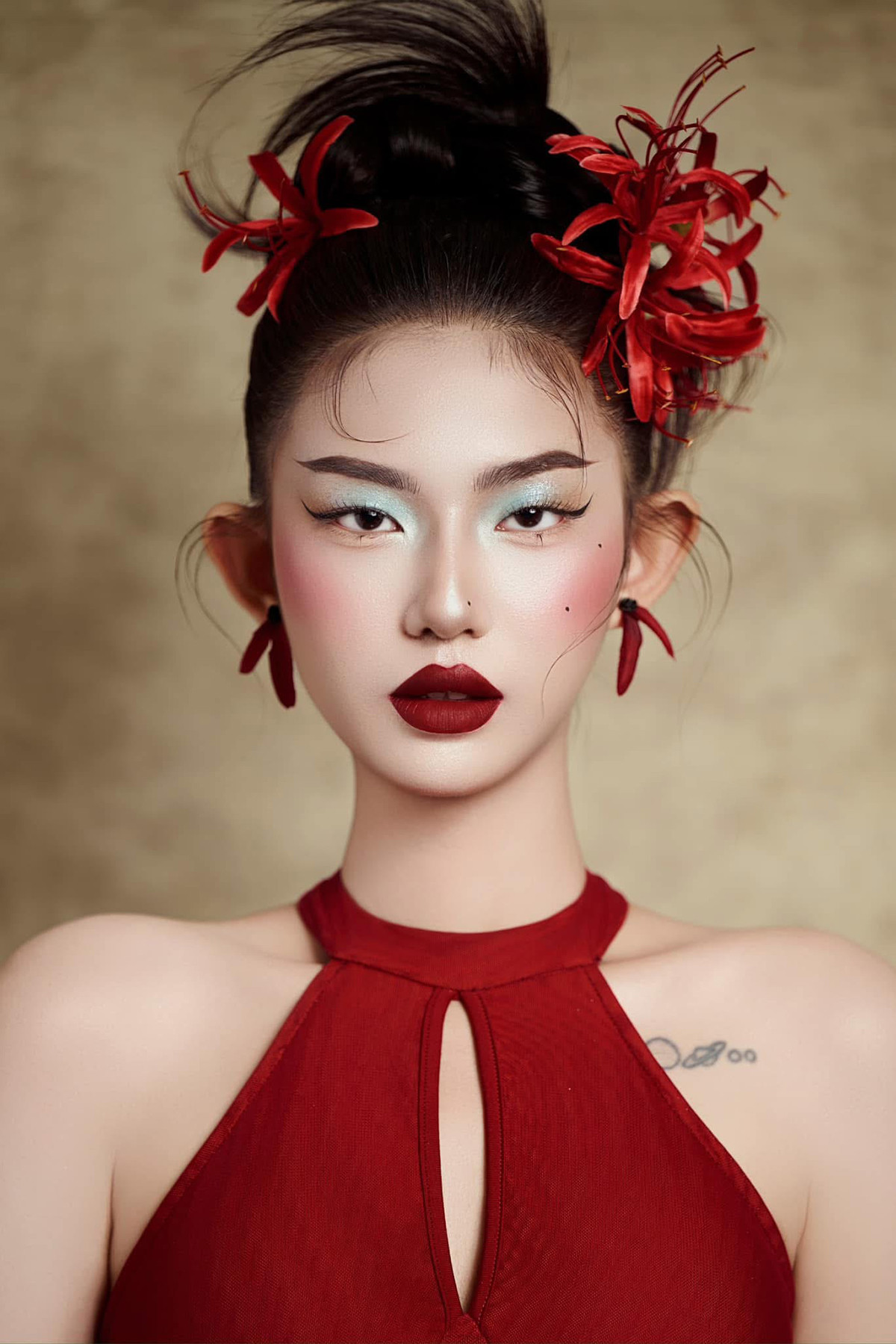 Vân An (sinh năm 2006) đang là sinh viên ngành Thiết kế thời trang của trường Đại học Mở Hà Nội.