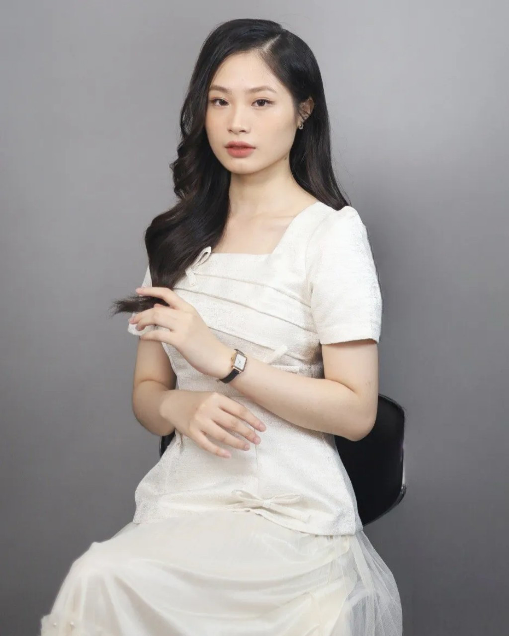 Lê Ngọc Như Quỳnh (sinh năm 2003) đang là sinh viên chuyên ngành Tài chính của Học viện Ngân hàng.