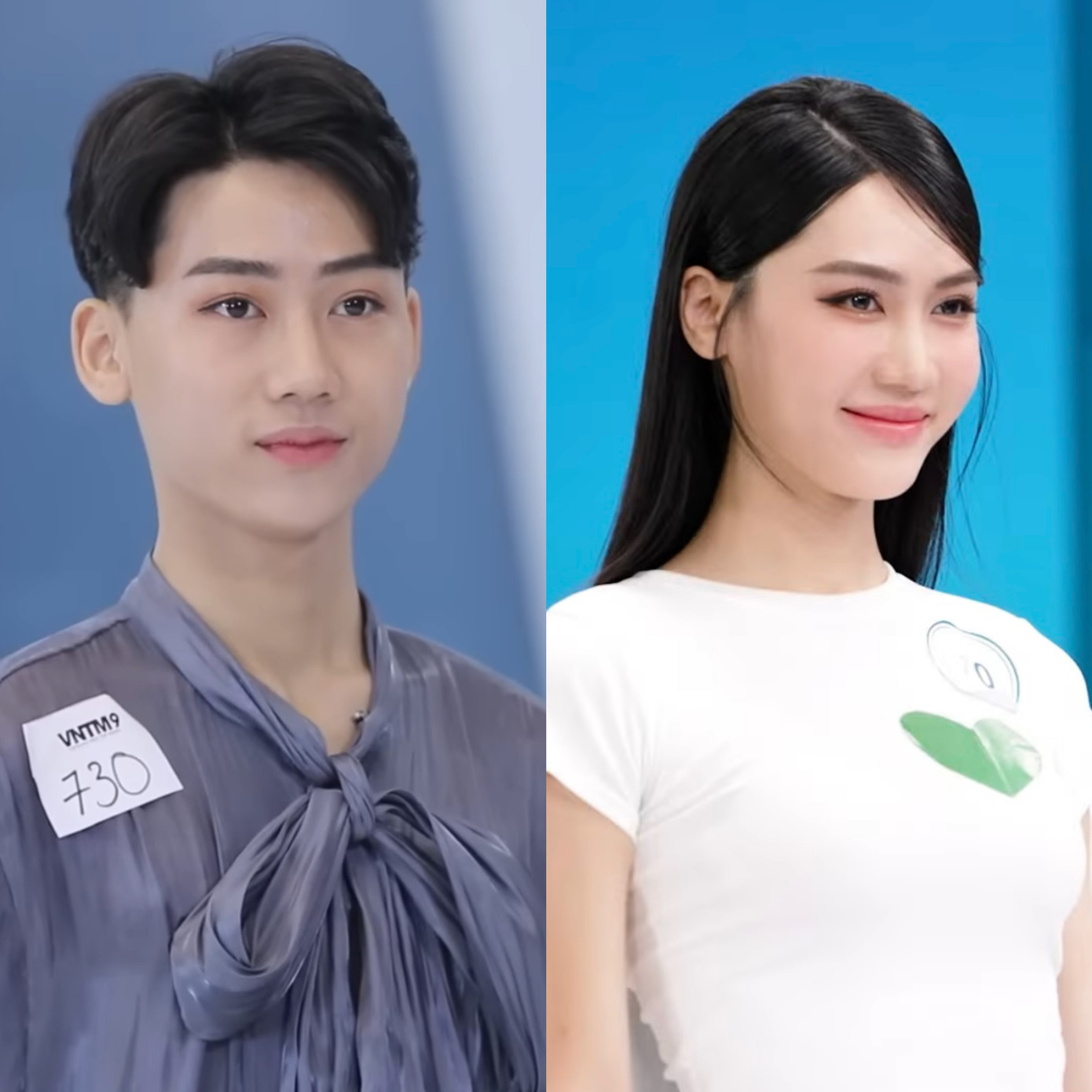 Tuệ Vy trước và sau khi chuyển giới.