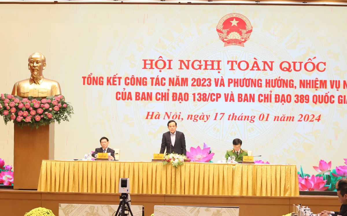 Hội nghị tổng kết năm 2023 của Ban Chỉ đạo 138 và Ban Chỉ đạo 389. Hội nghị tổng kết năm 2023 của Ban Chỉ đạo 138 và Ban Chỉ đạo 389.