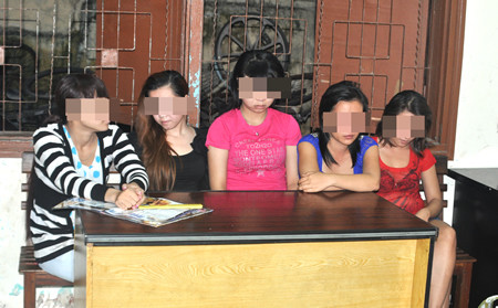 Số gái mại dâm trong đường dây của Nguyễn Hữu Sơn tại CAQ Hải Châu. 