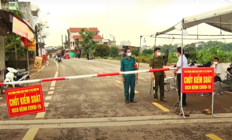 Huyện Lạng Giang áp dụng giãn cách xã hội từ 12 giờ ngày 10/6.