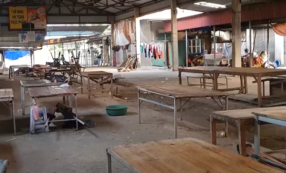 Một góc chợ Hợp Châu (Tam Đảo).