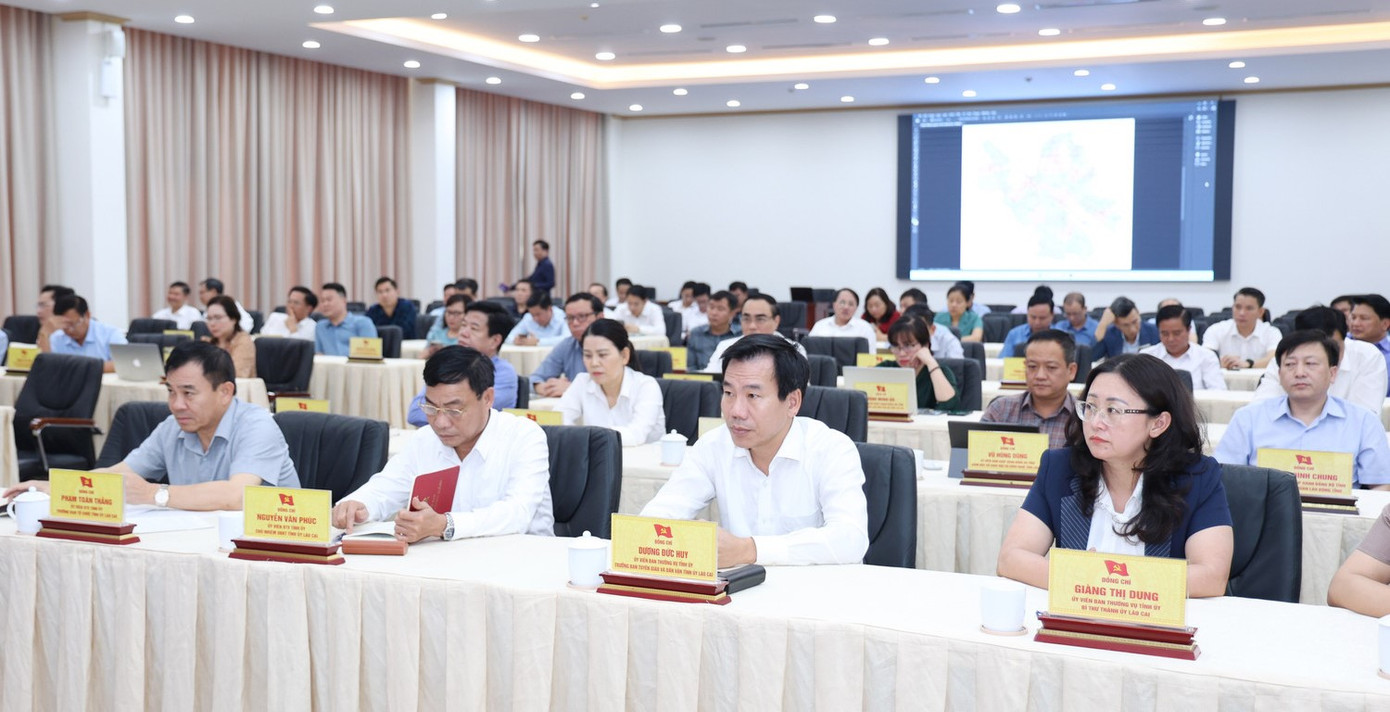 Các đại biểu dự hội nghị. Ảnh: Báo Lào Cai