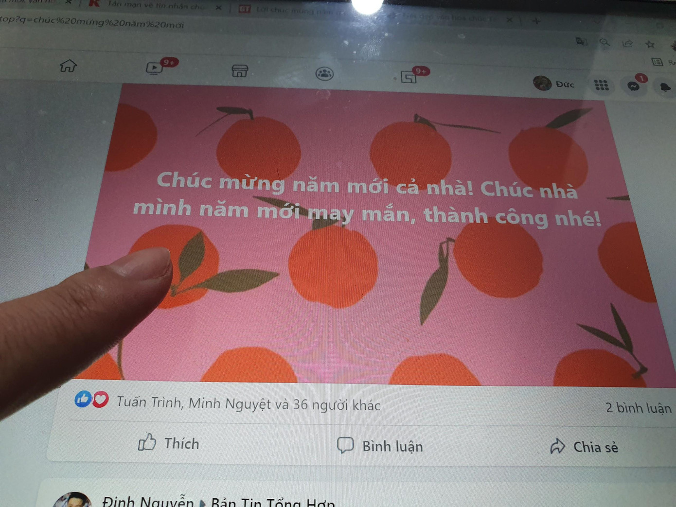 Những lời chúc Tết tràn ngập trên mạng xã hội Những lời chúc Tết tràn ngập trên mạng xã hội