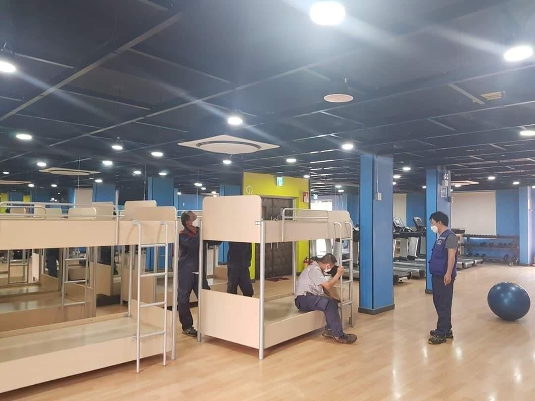 KTX cho công nhân Sam Sung Bắc Ninh trang bị cả máy tập thể dục