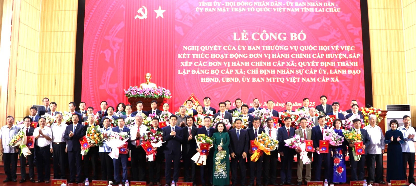 Toàn tỉnh Lai Châu đã hoàn tất việc sắp xếp 106 đơn vị hành chính cấp xã, phường, thị trấn thành 38 đơn vị hành chính mới. Ảnh: Nguyễn Chanh. Toàn tỉnh Lai Châu đã hoàn tất việc sắp xếp 106 đơn vị hành chính cấp xã, phường, thị trấn thành 38 đơn vị hành chính mới. Ảnh: Nguyễn Chanh.