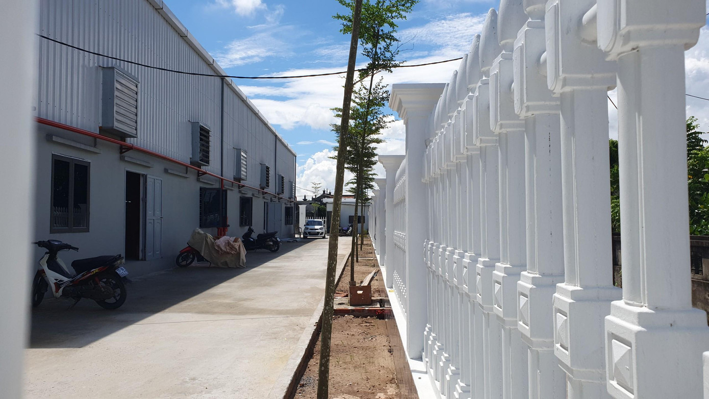 Công trình nhà xưởng rộng hơn 2.000m2 vừa mới hoàn thành