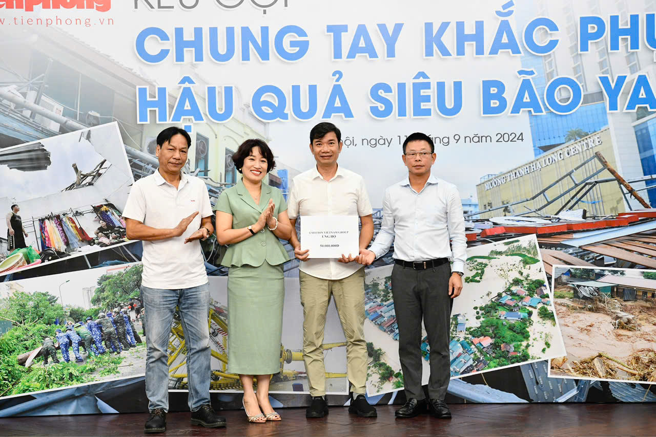 Ông Nguyễn Mạnh Hòa, Chủ tịch Công ty Emotion Vietnam Group ủng hộ 50 triệu đồng.