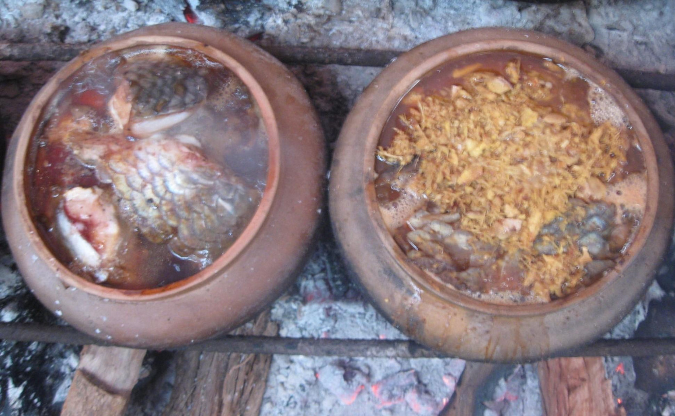 Có nhiều yếu tố tạo nên nét đặc trưng, vị ngon của “cá kho Chí Phèo”. Nhưng tỷ lệ gia vị pha chế và cách đun lửa là quan trọng nhất. Cá được chọn để kho phải là loại cá trắm đen tươi, ngon. Sau khi mổ cá, bỏ lại đầu và đuôi, cho cá vào niêu đất đã lót sẵn riềng, gừng thái lát mỏng, sau đó phủ một lớp riềng, gừng, hành khô giã lên trên, cho mắm, muối, gia vị vào và bắt đầu kho.