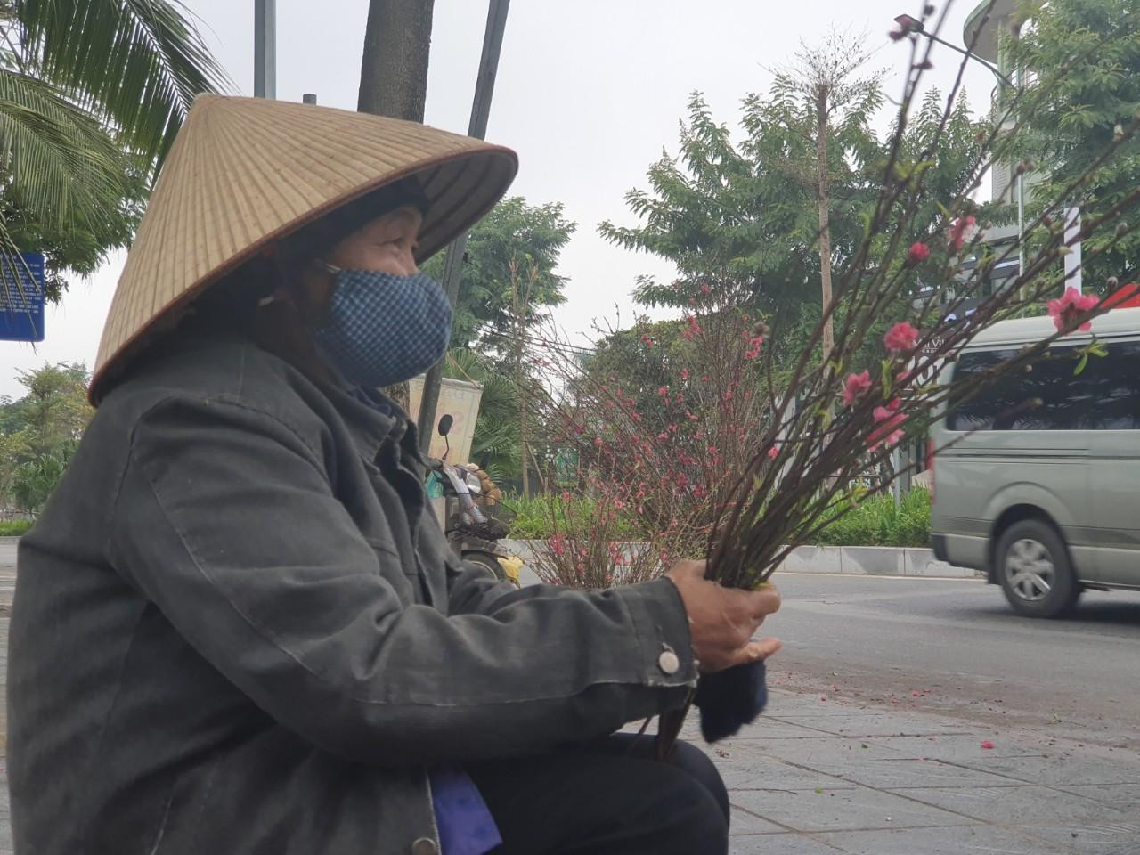 Trên các tuyến phố Hà Nội cũng xuất hiện nhiều người bán đào nhánh. Trên các tuyến phố Hà Nội cũng xuất hiện nhiều người bán đào nhánh.