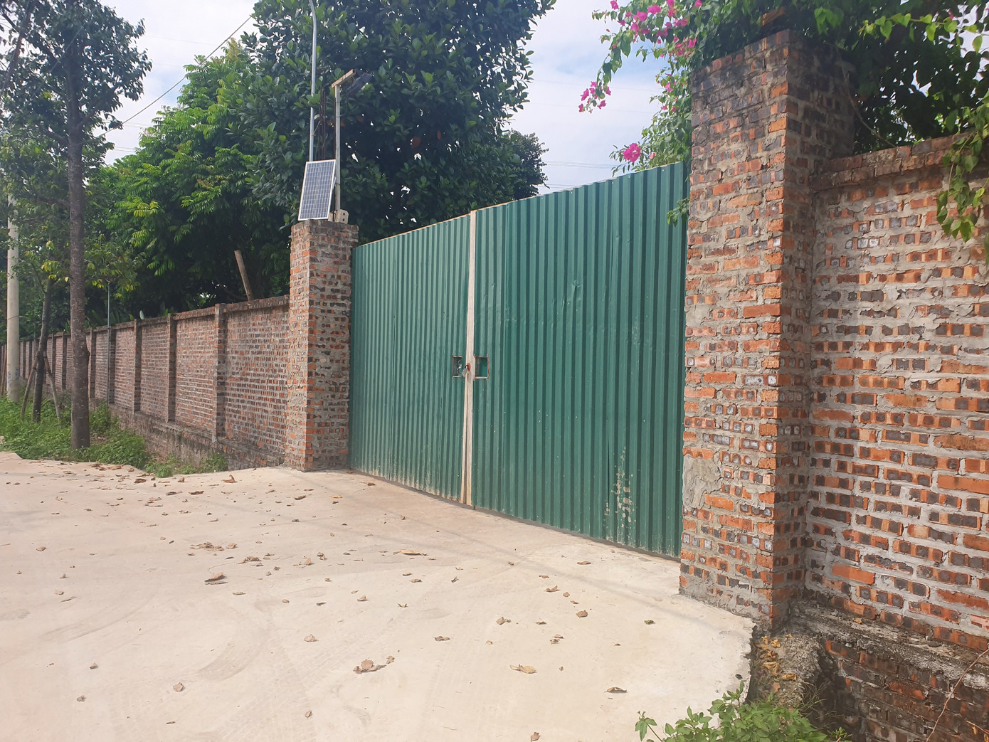 Khu nhà của gia đình ông Bùi Viết Thắng được xây dựng hoành tráng không kém, với tường gạch bao quanh cao 3m Khu nhà của gia đình ông Bùi Viết Thắng được xây dựng hoành tráng không kém, với tường gạch bao quanh cao 3m