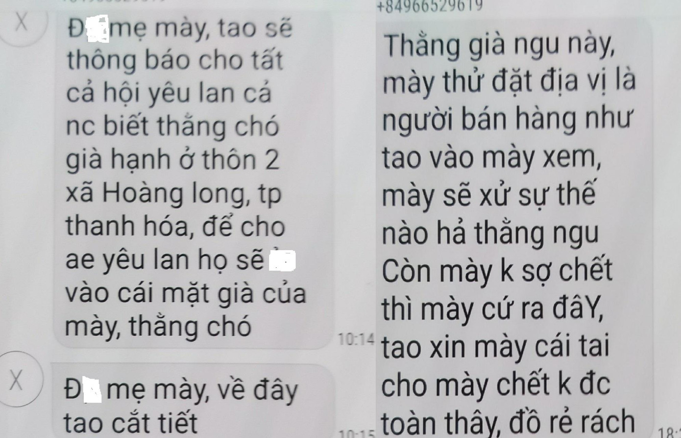 Nội dung tin nhắn đe dọa ông Đoàn Hạnh. Nội dung tin nhắn đe dọa ông Đoàn Hạnh.