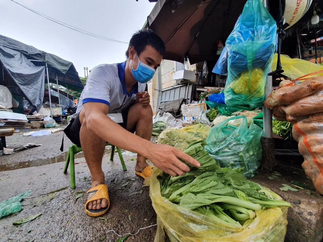“Cứ khoảng 12 giờ đêm tôi bắt đầu vận chuyển rau lên chợ Đầu mối phía Nam để bán. Trung bình mỗi ngày bán hết 4, 5 tạ rau, mỗi kg rau lãi 1 - 2 nghìn đồng. Ví dụ như rau cải mua tại gốc 7 - 8 nghìn đồng/kg, mang đến chợ bán chỉ bán được khoảng 10 nghìn đồng/kg.”, anh Hưng nói. “Cứ khoảng 12 giờ đêm tôi bắt đầu vận chuyển rau lên chợ Đầu mối phía Nam để bán. Trung bình mỗi ngày bán hết 4, 5 tạ rau, mỗi kg rau lãi 1 - 2 nghìn đồng. Ví dụ như rau cải mua tại gốc 7 - 8 nghìn đồng/kg, mang đến chợ bán chỉ bán được khoảng 10 nghìn đồng/kg.”, anh Hưng nói.