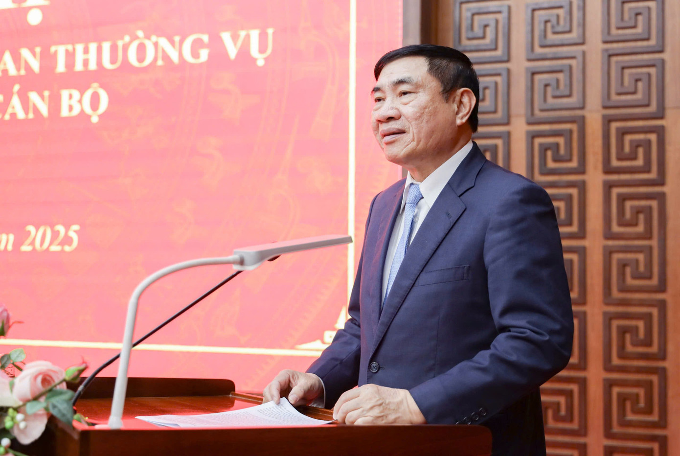 Ông Trần Quốc Cường, Bí thư Tỉnh ủy Điện Biên phát biểu. Ảnh: Thanh Tùng Ông Trần Quốc Cường, Bí thư Tỉnh ủy Điện Biên phát biểu. Ảnh: Thanh Tùng