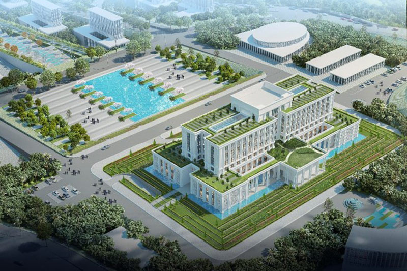 Phối cảnh Dự án trụ sở làm việc các cơ quan hành chính thị xã Sa Pa.