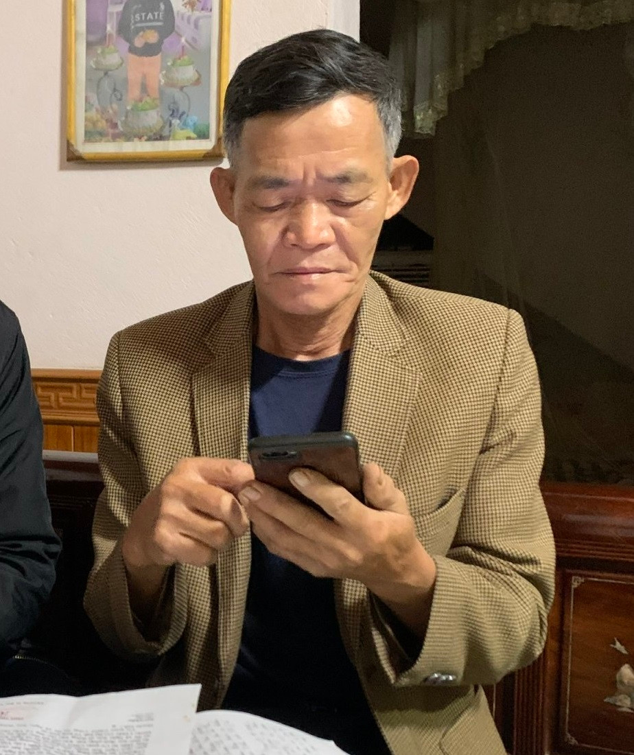 Ông Huyên cung cấp bằng chứng hình ảnh, video từ điện thoại