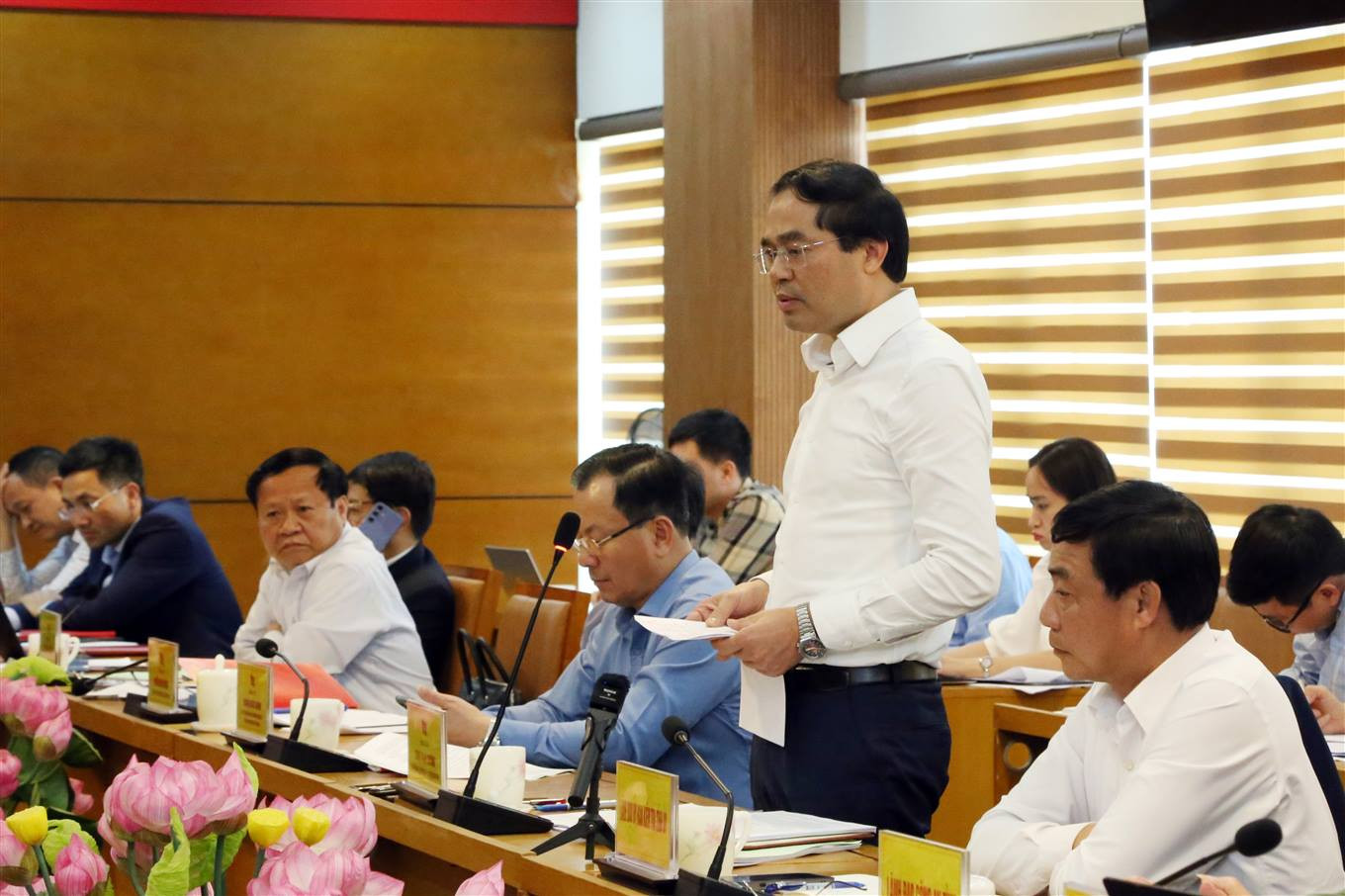 Ông Trịnh Xuân Trường – Bí thư Tỉnh ủy, Chủ tịch UBND tại buổi làm việc. Ảnh CTT tỉnh Lào Cai.