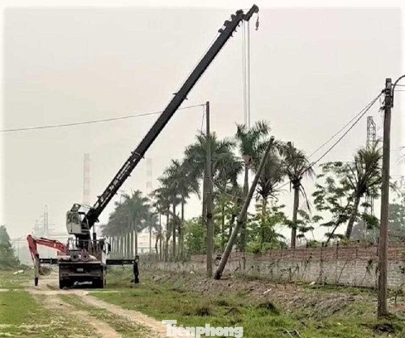 Tuy nhiên, khi đơn vị thi công trồng cột điện qua địa phận xã Khánh Cư (Yên Khánh, Ninh Bình) thì gặp vấn đề. Tuy nhiên, khi đơn vị thi công trồng cột điện qua địa phận xã Khánh Cư (Yên Khánh, Ninh Bình) thì gặp vấn đề.