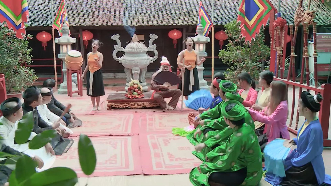 Giai điệu trống quân được chọn để phổ nhạc cho "Quả thơ"