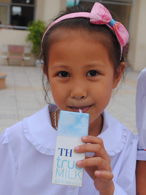 Một học sinh trường Tiểu học Phúc Lợi, quận Long Biên