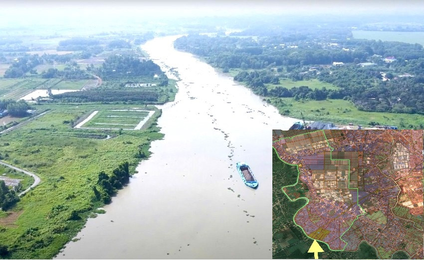 Cảng An Tây nằm bên bờ sông Sài Gòn thuộc phường An Tây (TP Bến Cát)