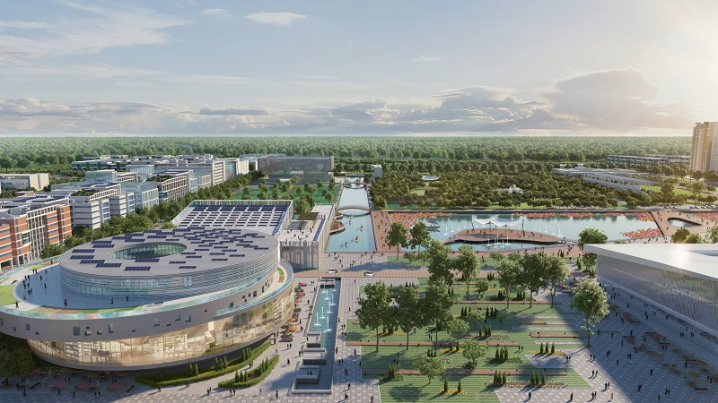 Phối cảnh Khu trung tâm công nghệ thông tin tập trung tỉnh Bình Dương