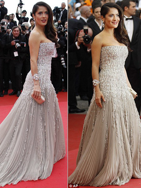 Nữ diễn viên Salma Hayek đẹp mặn mòi