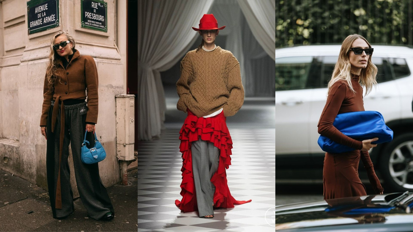 Một chiếc váy suông dài màu nâu gây ấn tượng mạnh khi được mix & match cùng một chiếc túi cầm tay màu xanh coban. Một chiếc váy suông dài màu nâu gây ấn tượng mạnh khi được mix & match cùng một chiếc túi cầm tay màu xanh coban.