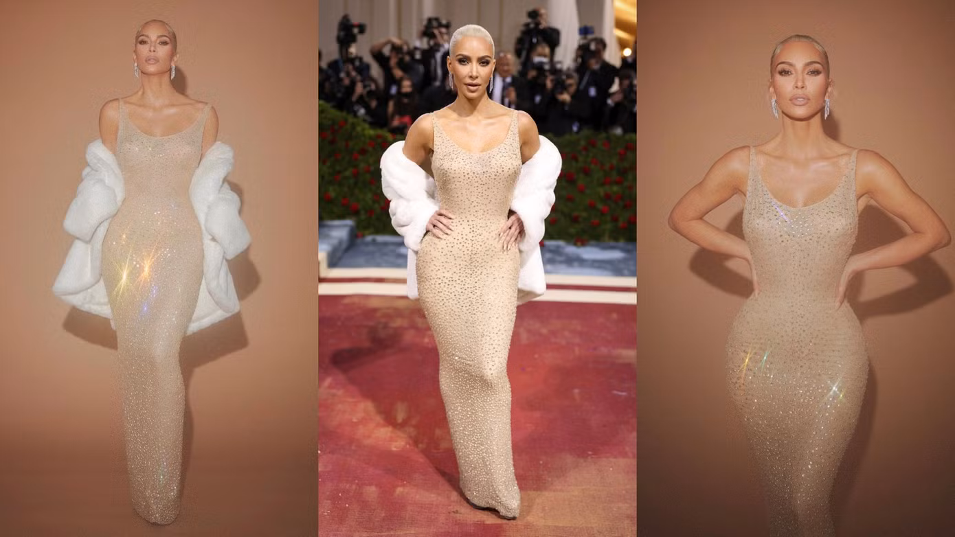 Kim đã phải giảm gần 7 kg để có thể mặc vừa chiếc váy iconic này.