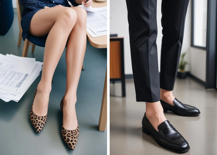 Hãy chọn giày cổ điển và thanh lịch giúp tăng điểm chỉn chu, ví dụ giày loafers. Hãy chọn giày cổ điển và thanh lịch giúp tăng điểm chỉn chu, ví dụ giày loafers.