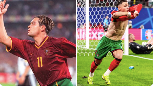 Hai cha con nhà Conceicao đều ghi bàn tại EURO