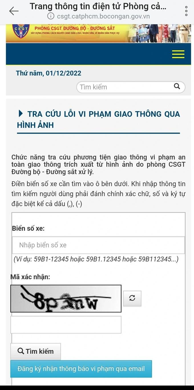 Cách tra cứu vi phạm giao thông qua hình ảnh. Cách tra cứu vi phạm giao thông qua hình ảnh.