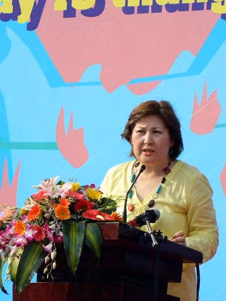 Bà Zhuldyz Akisheva cho biết, chủ đề của năm nay là “Toàn thế giới hành động vì cộng đồng lành mạnh không có ma túy”