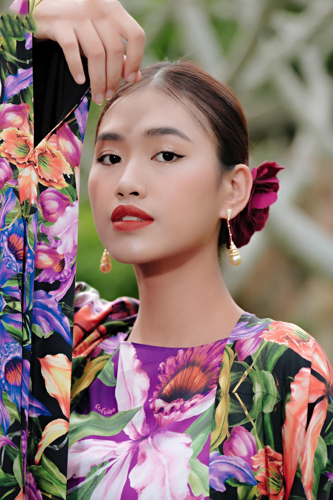 Minh Anh sinh năm 2004, có chiều cao ấn tượng 1,8 m và gương mặt ngọt ngào.