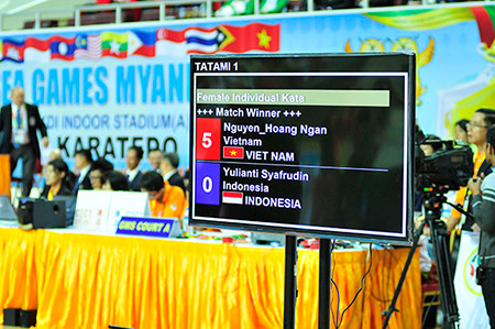 Chiến thắng tuyệt đội giành cho Hoàng Ngân, cả 5 trọng tài đều cho cô giành chiến thắng